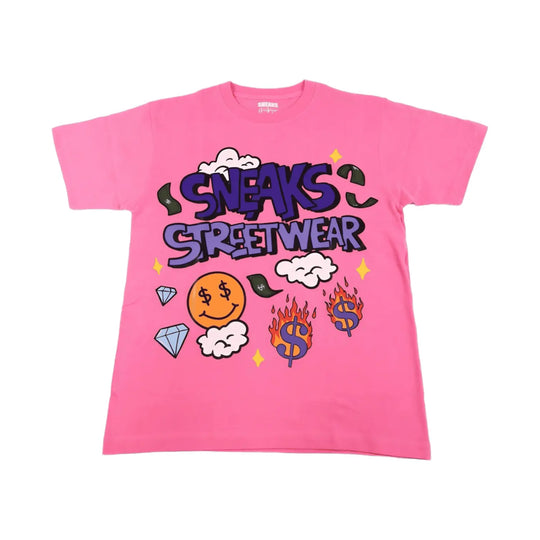 Sneaks Streetwear Maximalist Pink T-shirt