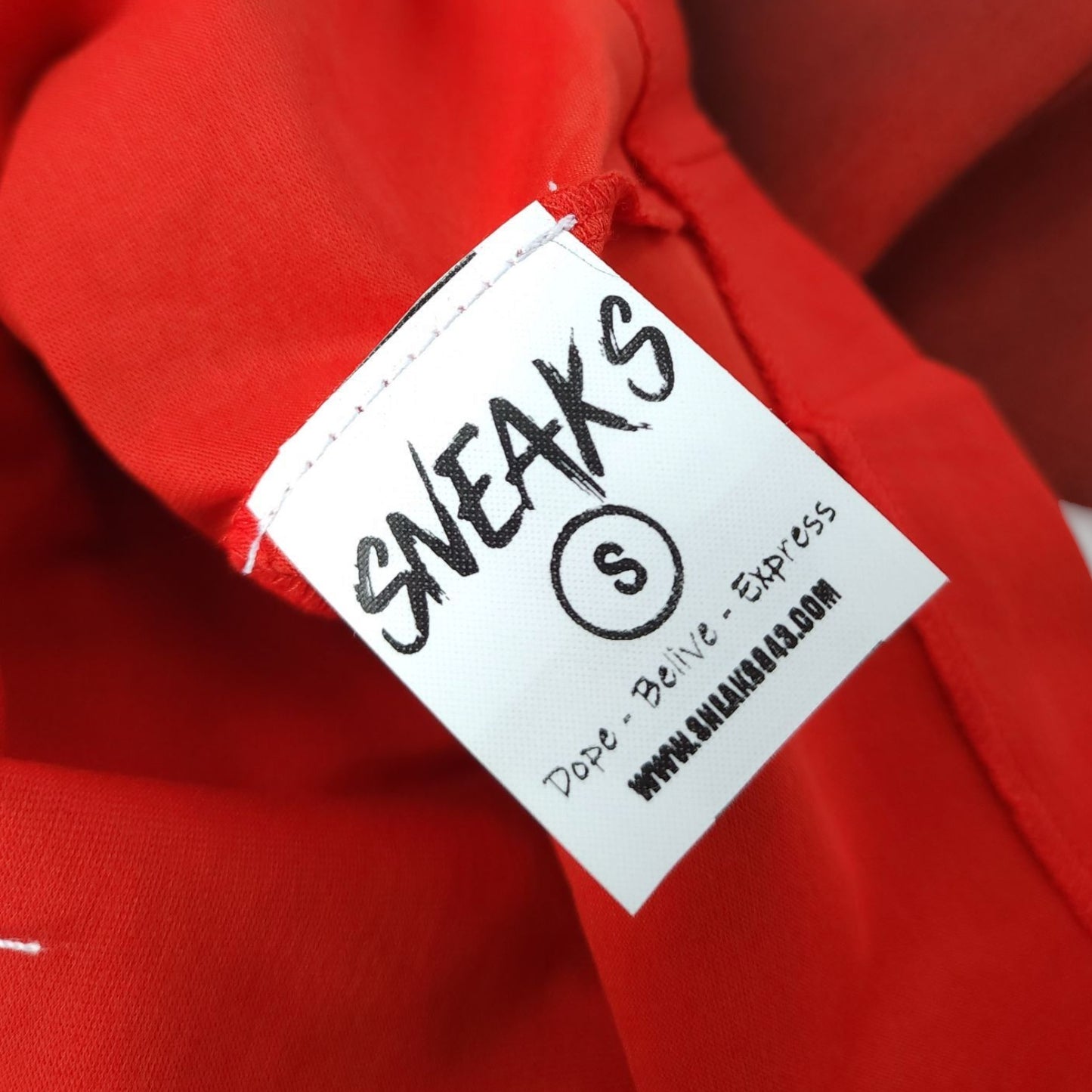 Sneaks Streetwear All Over Logo Oversized Red Graphic T-shirt - Sneaks Streetwear