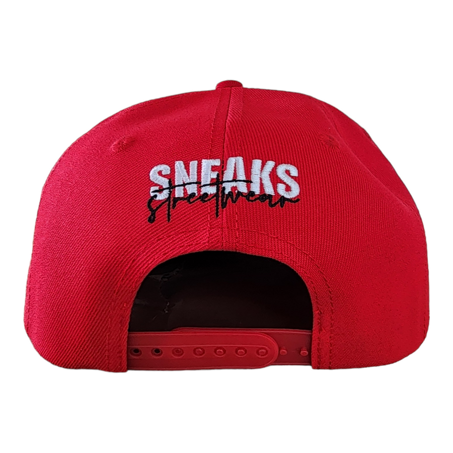 Sneaks Streetwear Classic Red Snapback Hat - Sneaks Streetwear