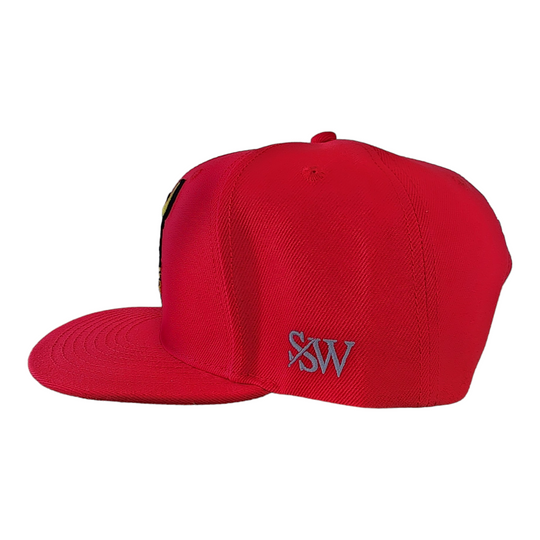 Sneaks Streetwear Classic Red Snapback Hat