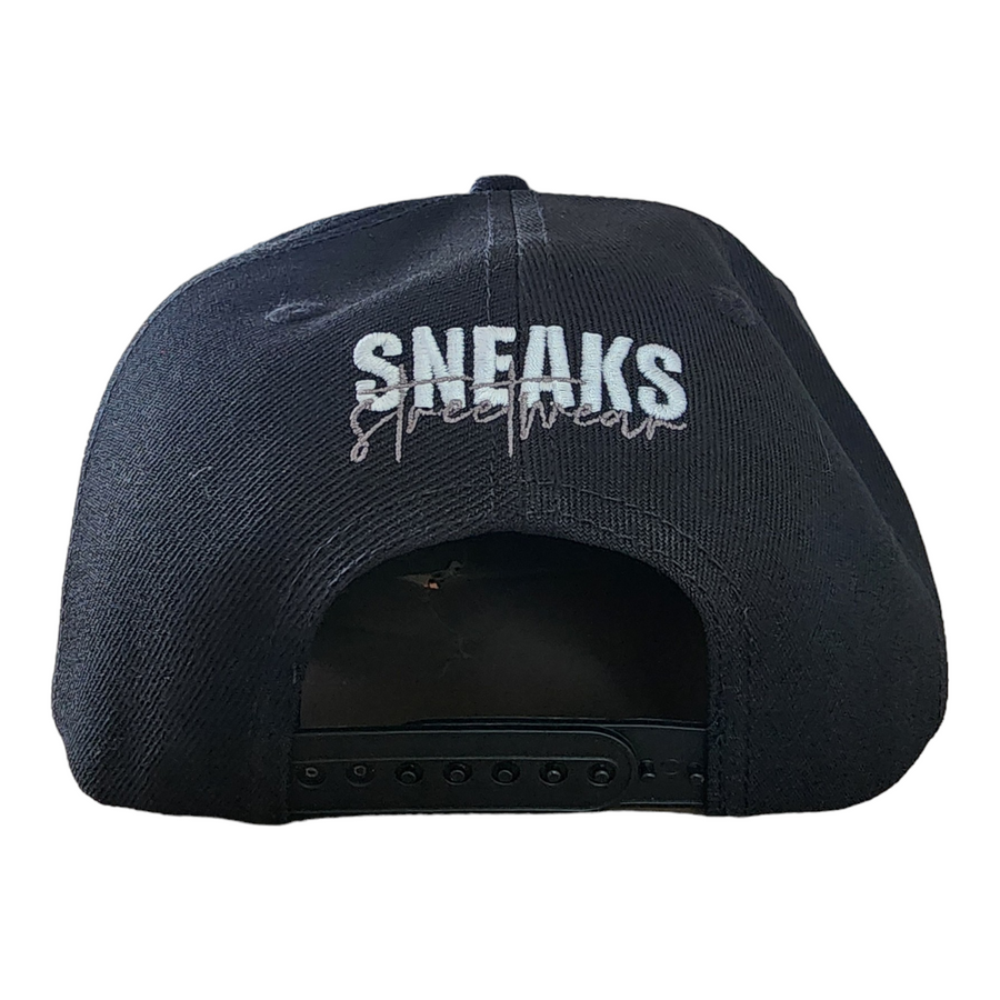 Sneaks Streetwear Classic Black Snapback Hat - Sneaks Streetwear