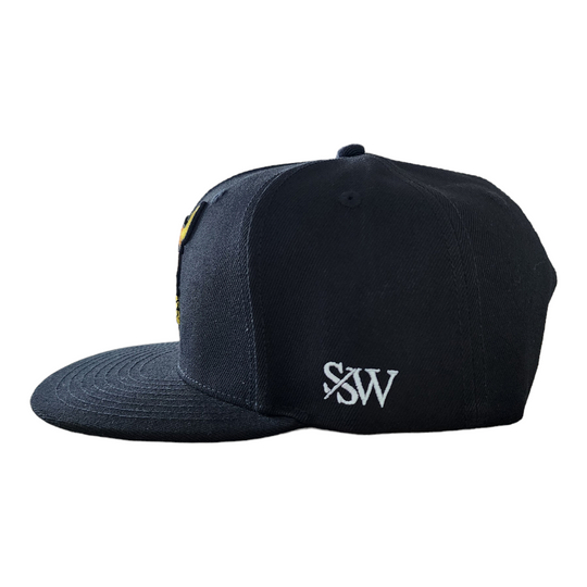 Sneaks Streetwear Classic Black Snapback Hat