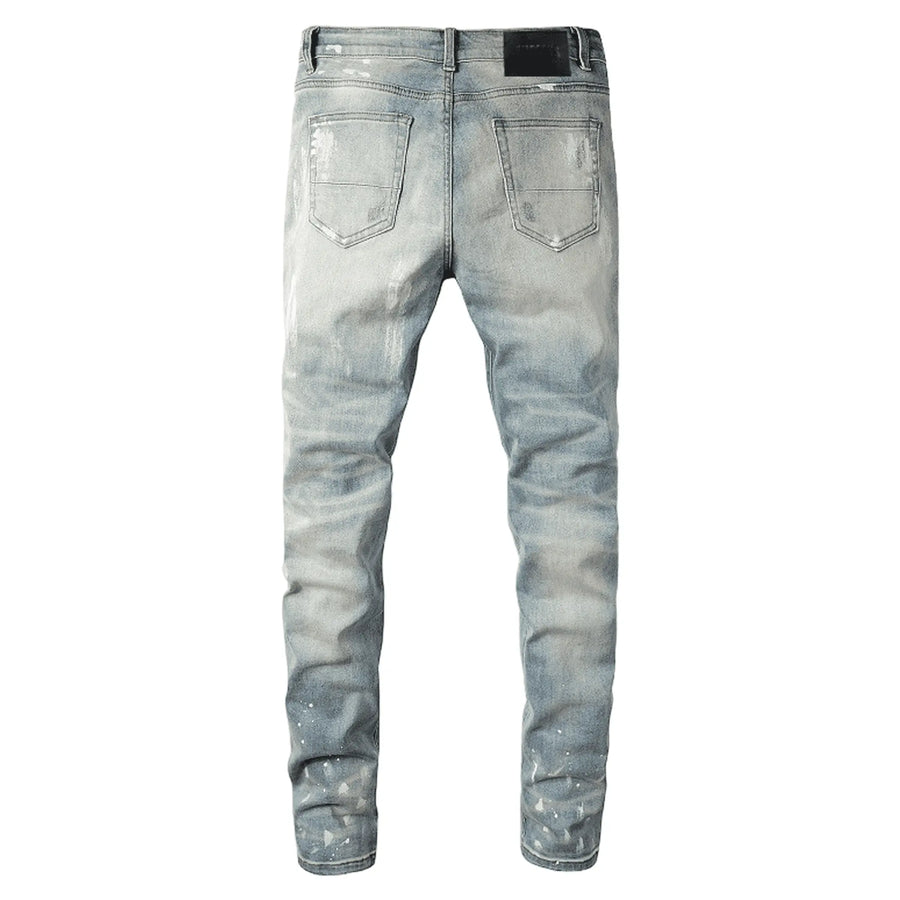Sneaks Distressed Ice Blue Jeans The Sneaks Streetwear Brand