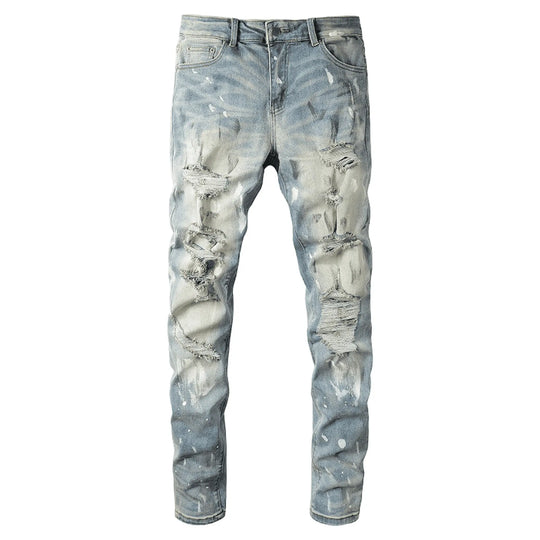 Sneaks Distressed Ice Blue Jeans The Sneaks Streetwear Brand