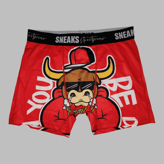 Sneaks Streetwear Graffiti Men's Underwear (Red)