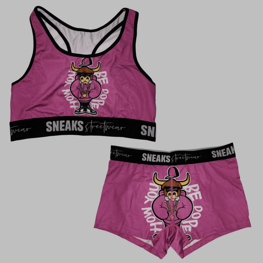 Sneaks Graffiti Womens Underwear Set (Purple) The Sneaks Streetwear Brand