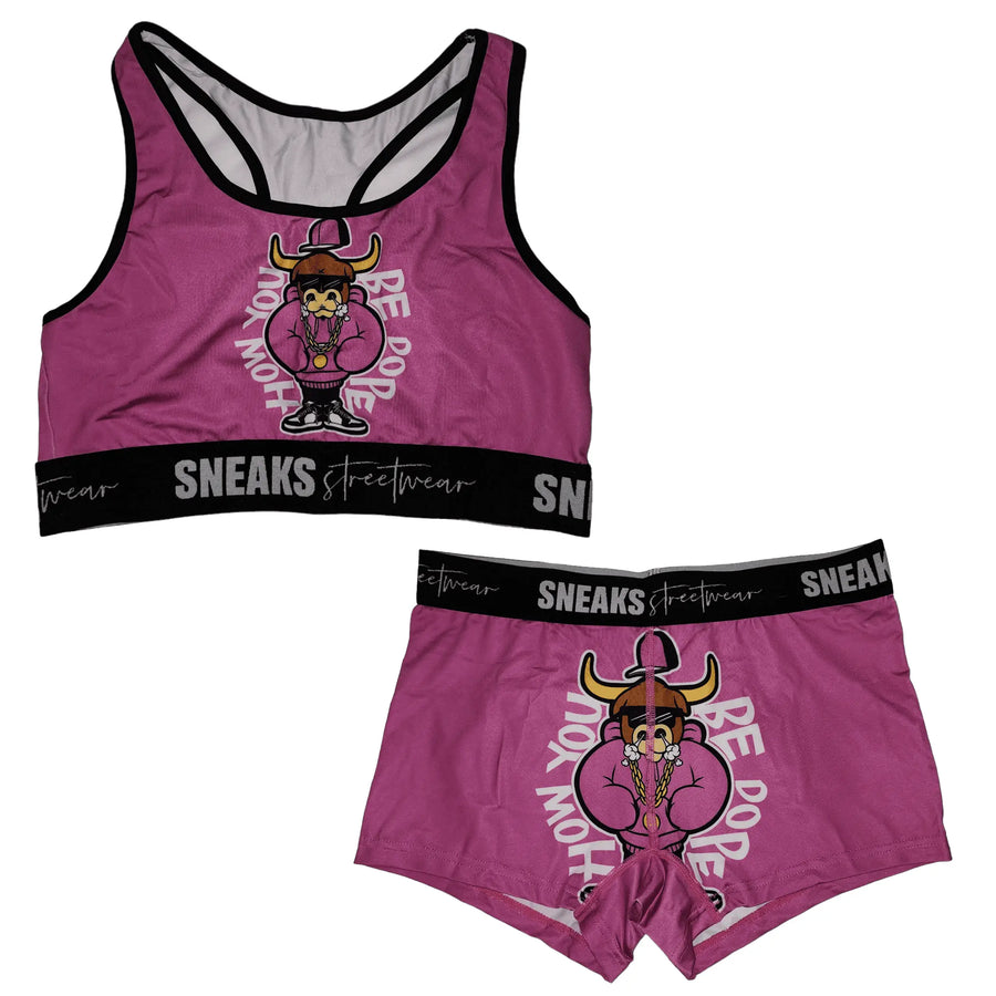 Sneaks Graffiti Womens Underwear Set (Purple) The Sneaks Streetwear Brand