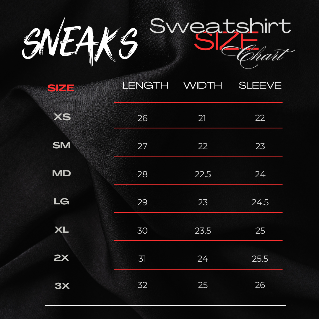 Sneaks Streetwear Tagline Black Sweatshirt