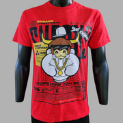 Sneaks Streetwear Be Dope Red Graphic T-shirt