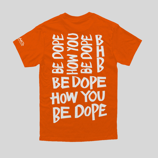 Sneaks Streetwear Graffiti Orange Graphic T-shirt