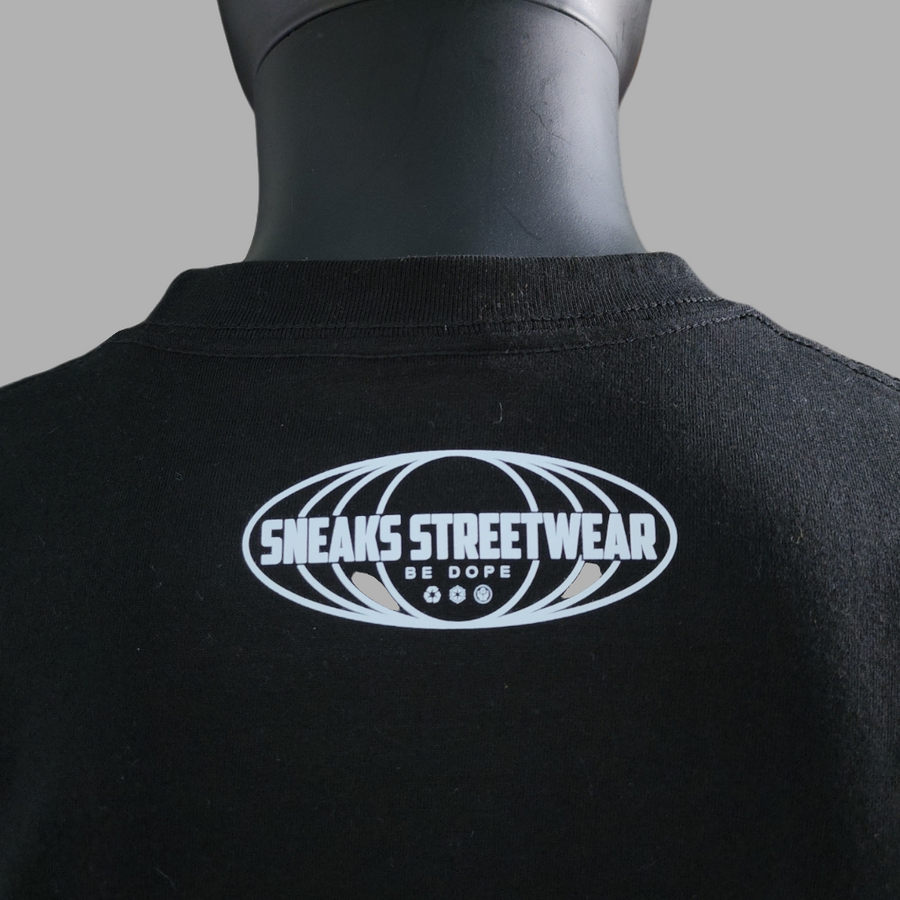 Sneaks Streetwear Be Dope Black Graphic T-shirt