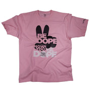 Sneaks Peace Be Dope Tee (Pink/Black-White) The Sneaks Streetwear Brand